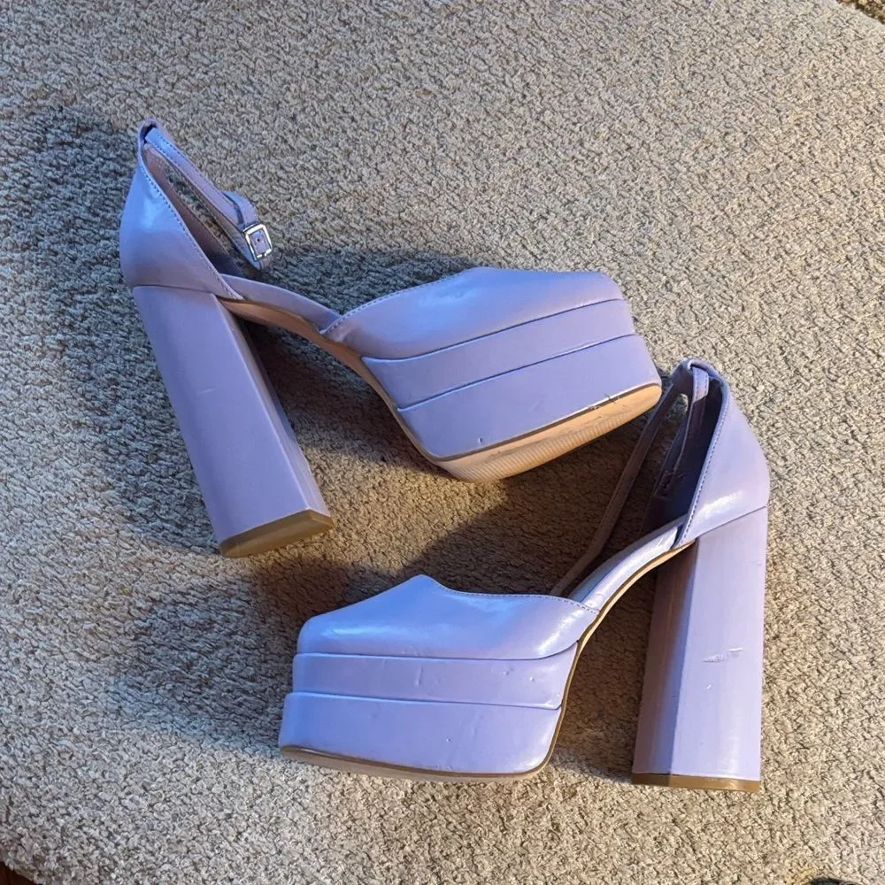 Sheln Light Purple Platform Heels